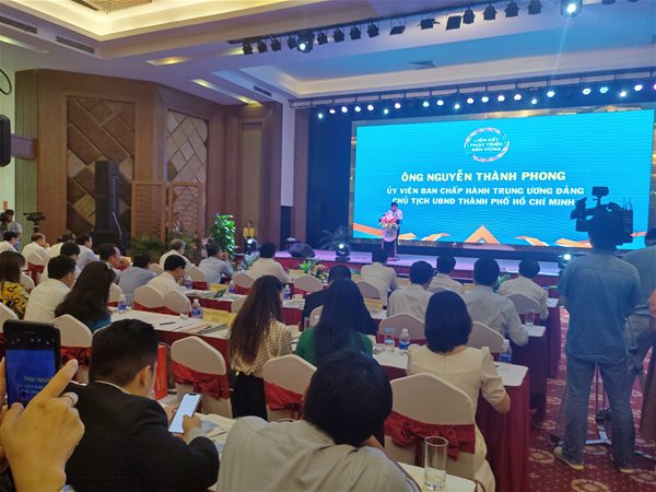 Quang cảnh Hội nghị Liên kết hợp tác phát triển du lịch TP. Hồ Chí Minh và 13 tỉnh, thành ĐBSCL. Ảnh:Huỳnh Kim
