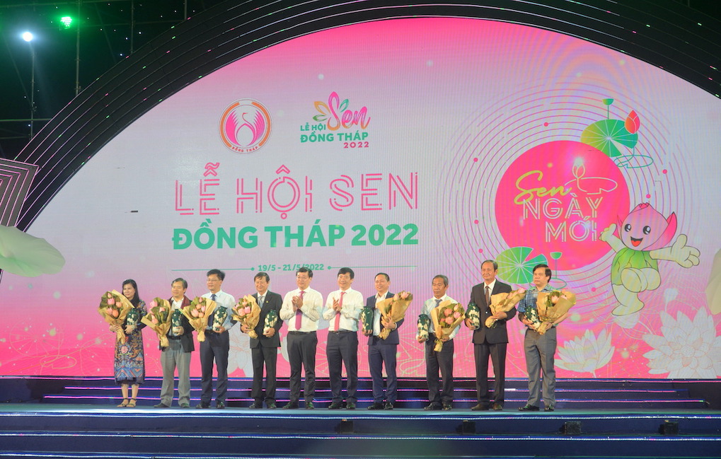 Khai mạc lễ hội sen Đồng Tháp lần I-năm 2022. Ảnh: Trung Chánh