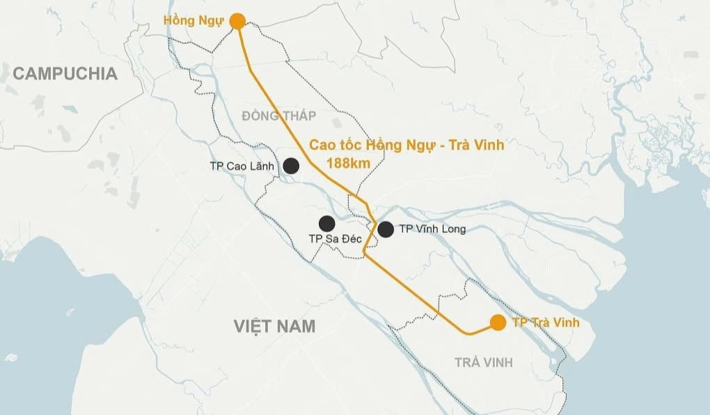 Bộ Xây dựng đề xuất đầu tư xây dựng tuyến cao tốc Dinh Bà - Cao Lãnh dài 68km với tổng mức đầu tư sơ bộ khoảng 21.856 tỉ đồng. Ảnh: TL
